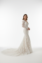 Soft Ivory Mermaid Wedding Dress