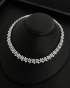 NNC-017 | Vue Zircon Stone & perla Detail Set Necklace