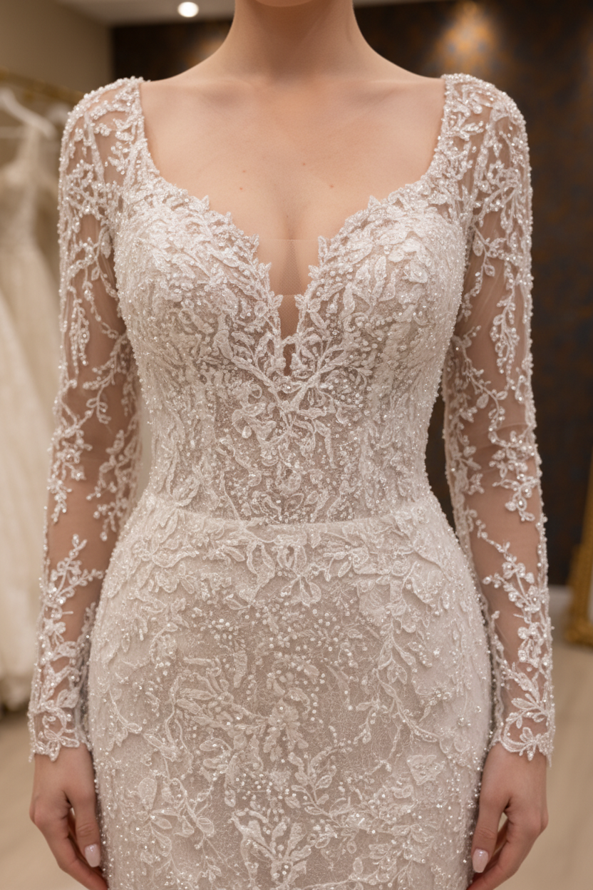 Yakın Plan Bodice & halsudskæring